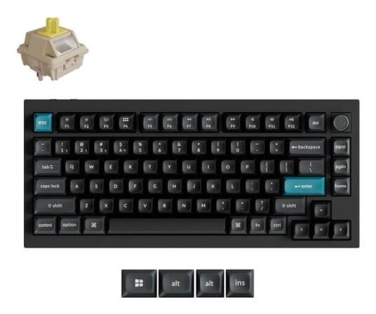 Keychron Q1 Ultra Q1U M4 Svart