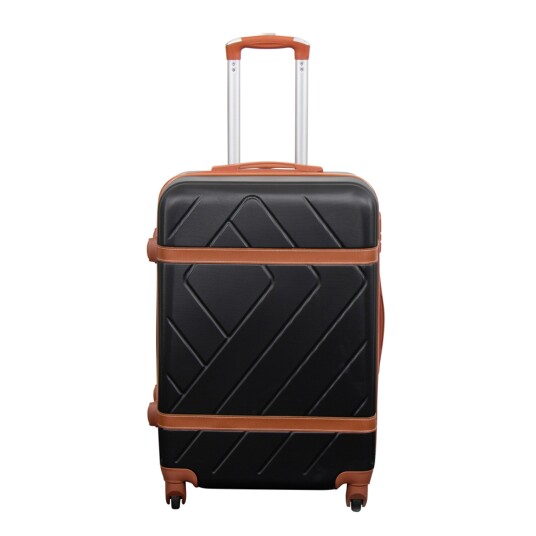 Borg Living Tilbud koffert - Hardcase - Str. Medium - Retro svart - Smart reisekoffert