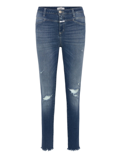 Closed Closed Women Skinny Pusher Jeans Mid Blue Blue 27
