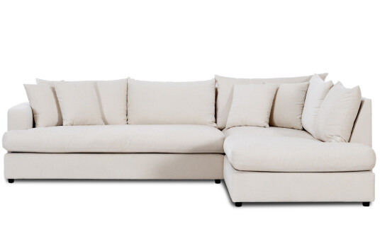 Soffadirekt BOLNUEVO L sofa Høyre Hel Pute Offwhite Soffadirekt BOLNUEVO L sofa Høyre Hel Pute Offwhite