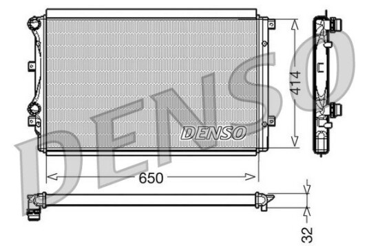 Radiator DENSO DRM32015 Radiator DENSO DRM32015