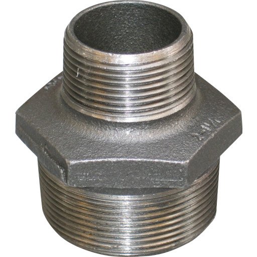 GF Sort 3/4" x 1/2" Ansatsnippel for Varmeinstallasjoner
