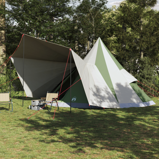 Tipi telt med tak med lagring grønn 510 x 690 x 330 cm taft