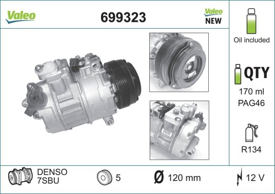 AC kompressor VALEO 699323 AC kompressor VALEO 699323