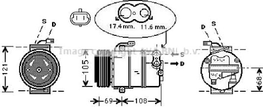 AC kompressor PRASCO OLAK316 AC kompressor PRASCO OLAK316