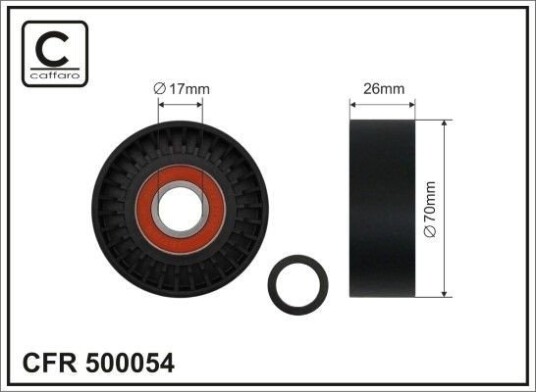 CAFFARO 500054 Strammehjul, kilerem