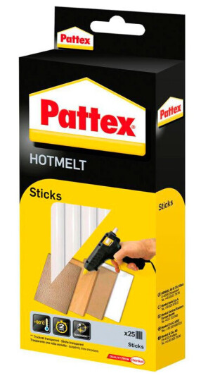 Pattex Hot Sticks limstifter 11mm 25pk Gjennomsiktig