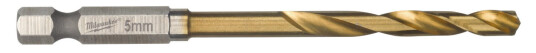 Milwaukee 5 mm HSS-G Titan Metallbor for Elektroverktøy - 1 Stykke