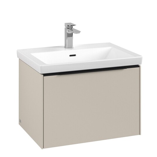 Villeroy & Boch Subway 3.0 Servantskap m/1 skuff 622x429x478 mm Lys Grå Matt Villeroy & Boch Subway 3.0 Servantskap m/1 skuff 622x429x478 mm Lys Grå Matt