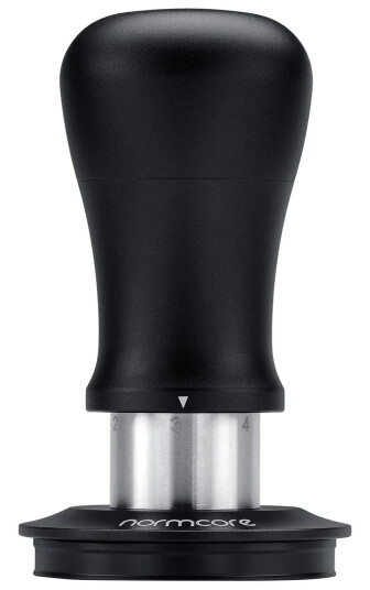 Normcore V5 Spring Loaded Tamper with Titanium Coating Base 58.5mm Ripple Base Normcore V5 Spring Loaded Tamper with Titanium Coating Base 58.5mm Ripple Base