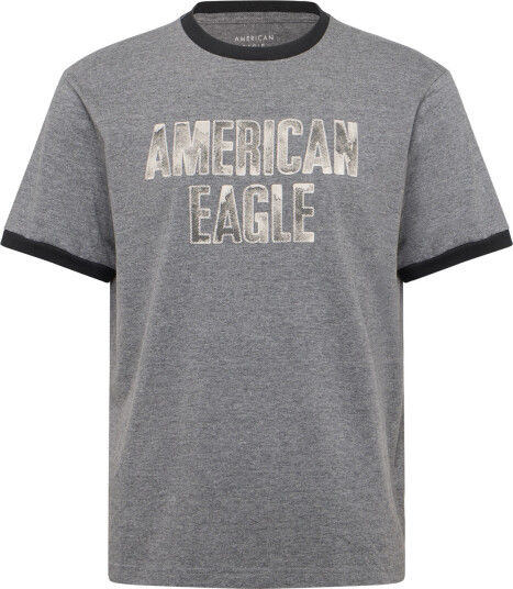 American Eagle G Ss Intl Elevated Set In Ringer Tee Pc Dye + Seriously Soft Wash Grey XS