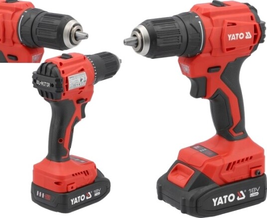 Yato Drillsett 18v 45nm 2x2.0ah Børsteløs
