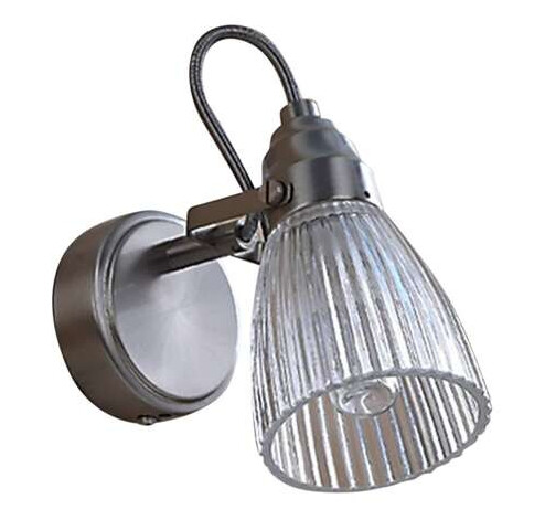 Lindby Vegglampe til bad Kara med 1 lysk, IP44