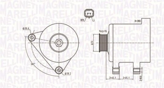 Dynamo MAGNETI MARELLI 063731674010 Dynamo MAGNETI MARELLI 063731674010