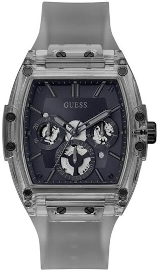 Guess Herreklokke GW0203G9 Phoenix Sort/Gummi