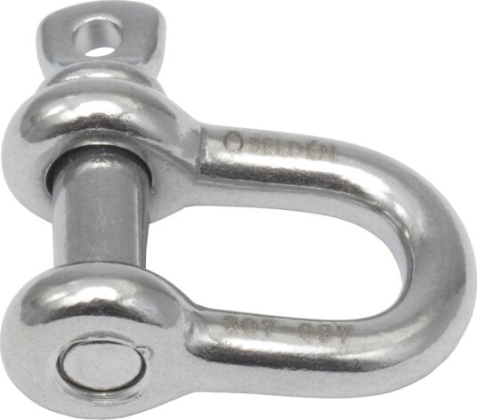 Seldén D sjakkel 6/8 mm 1500 kg 3000 kg 40 g PBB70,RBB60 Seldén D sjakkel 6/8 mm 1500 kg 3000 kg 40 g PBB70,RBB60
