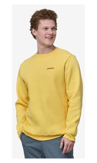 Patagonia Fitz Roy Icon Uprisal Crew Milled Yellow S Patagonia Fitz Roy Icon Uprisal Crew Milled Yellow S