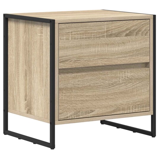 Nattbord 2 pcs Sonoma 50 x 39.5 x 50 cm Konstruert tre