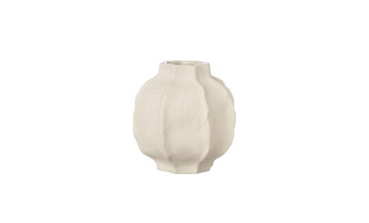 Ernst VASE Steintøy 10cm Naturhvit