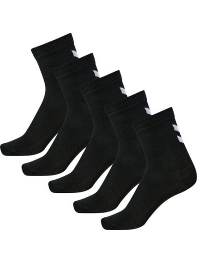 Hummel 5 pack sokker til barn Black/Black