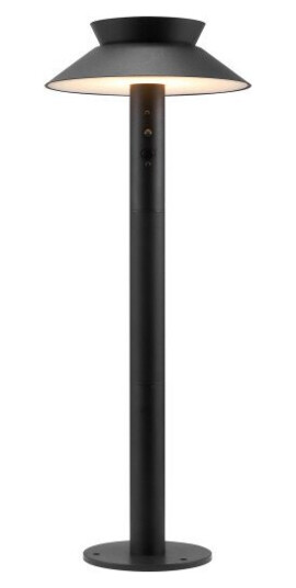 Other Brand Justina 60 cm pullert for utendørsbruk Solcelle 5W m/sensor IP44 - Svart