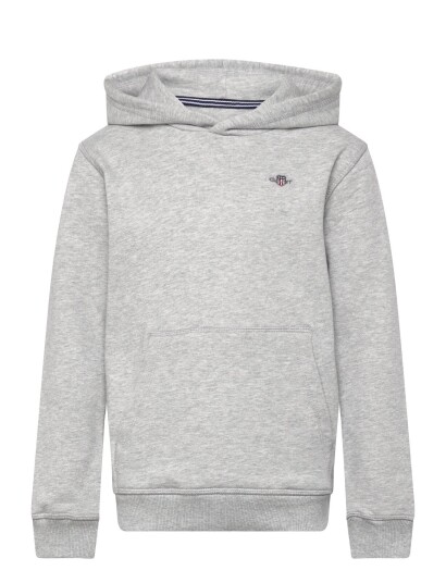 Gant Kids Shield Hoodie Grey 140 Gant Kids Shield Hoodie Grey 140