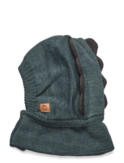 mikk-line Knit Balaclava W Opening/Dino - Blue - 56 mikk-line Knit Balaclava W Opening/Dino - Blue - 56