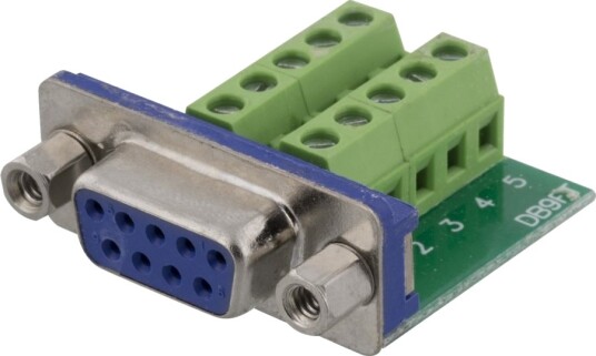 Deltaco DC-391 Seriell Adapter DB-9 til 10-Pins Terminalblokk Grønn Deltaco DC-391 Seriell Adapter DB-9 til 10-Pins Terminalblokk Grønn