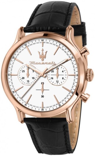 Maserati Herreklokke R8871618016 Epoca Hvit/Lær Ø42 mm Maserati Herreklokke R8871618016 Epoca Hvit/Lær Ø42 mm
