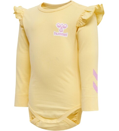 Hummel Body L/æ hmlMIRABEL Pale Banana 74 Langermet Body Gul Hummel Body L/æ hmlMIRABEL Pale Banana 74 Langermet Body Gul