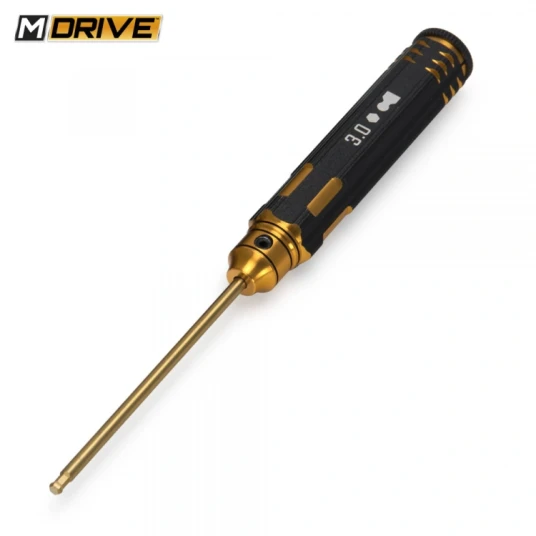 M-drive 23030 Pro TiN Allen Wrench Ball Hex Tool 3mm M-drive 23030 Pro TiN Allen Wrench Ball Hex Tool 3mm