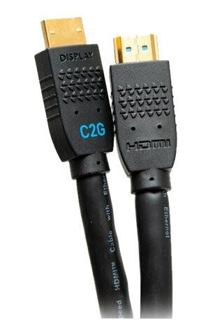 C2G 20ft Ultra Flexible 4K Active HDMI Cable Gripping 4K 60Hz - In-Wall M/M - HDMI-kabel med Ethernet - 6.1 m
