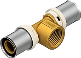 Futura T 25-3/4-25 Press T-Stk. Muffe Eco Brass