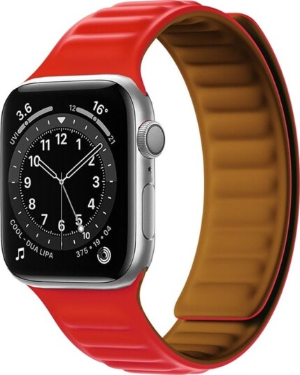 Hurtel Magnetarmbånd Magnetarmbånd til Apple klokke 41mm Rød
