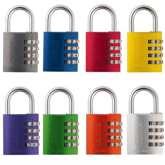HENGELÅS 145/30 FARGEMIX 12 30mm KODELÅS METAL RAINBOW SV ABUS HENGELÅS 145/30 FARGEMIX 12 30mm KODELÅS METAL RAINBOW SV ABUS