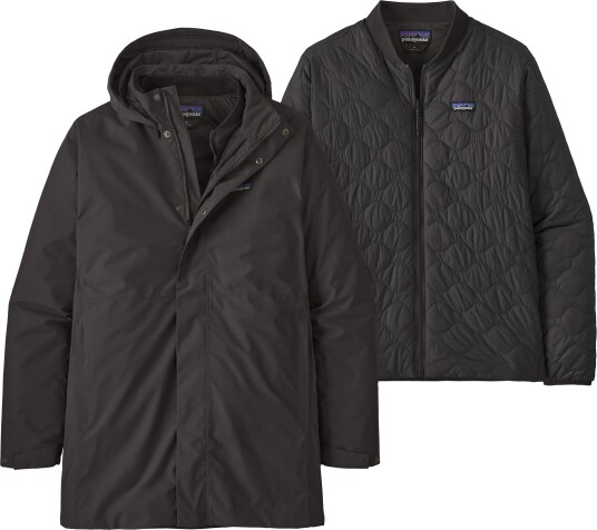 Patagonia Men"s Heyes Peak 3 In 1 Parka Black M