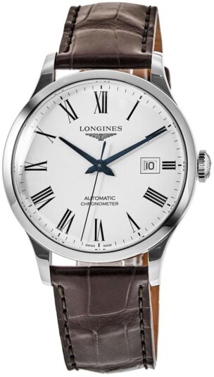 Longines Herreklokke L2.821.4.11.2 Record Hvit/Lær Ø40 mm Longines Herreklokke L2.821.4.11.2 Record Hvit/Lær Ø40 mm