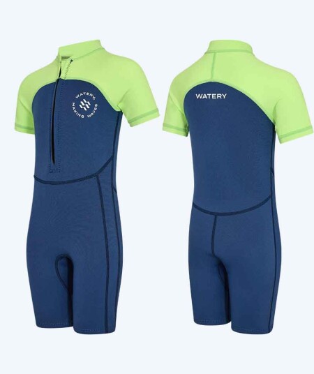 Watery UV vatdrakt til barn Calypso Shorty Gronn/bla Korte vatdrakter Barn
