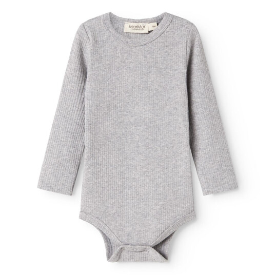 MarMar Modal Melange Light Grey Melange Plain Body LS 4 mdr/62