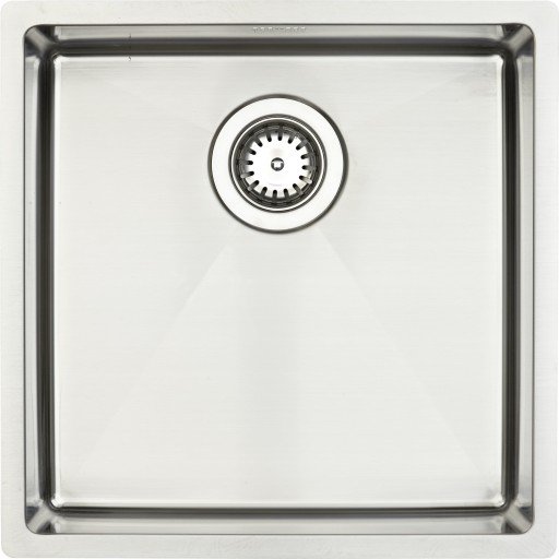 Lavabo Kubus 400 soft kjøkkenvask 44x44 cm,rustfritt stål Lavabo Kubus 400 soft kjøkkenvask 44x44 cm,rustfritt stål