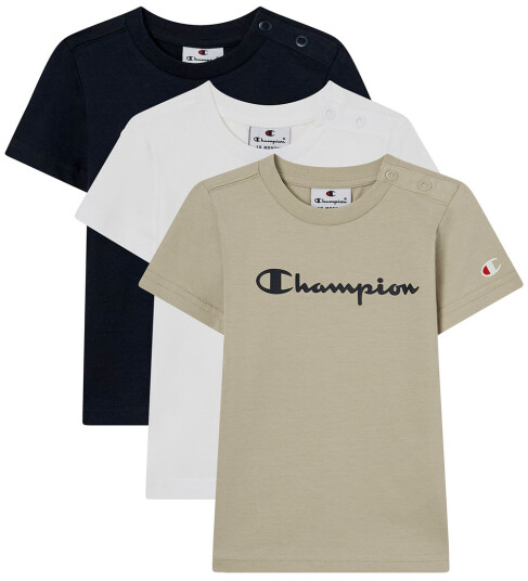 Champion T Skjorte 3 pack Sky Captain Champion 1 år (80) T skjorte Beige Blå Hvit Champion T Skjorte 3 pack Sky Captain Champion 1 år (80) T skjorte Beige Blå Hvit