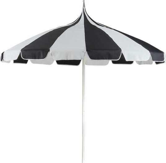 Balkongparasoll Beliani Minoa Beige Black\|\|White