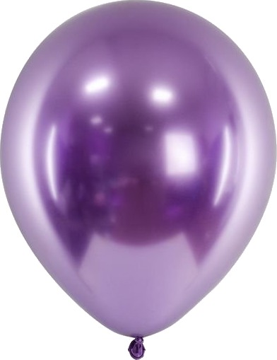 10 stk 30 cm - Lilla Glossy Mirror Ballonger