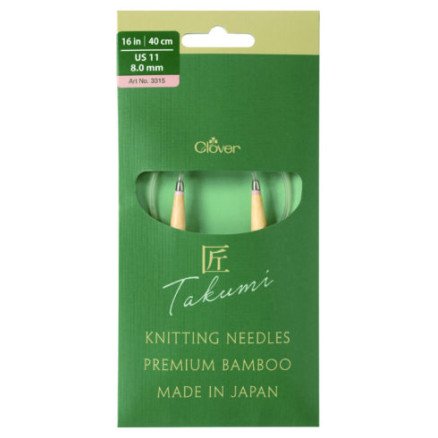Clover Takumi Pro Rundpinne Bambus med kulelager 40cm 8,0mm