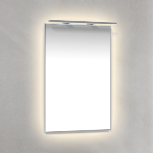 Macro Design Rammespeil Rampe belysning LED med Ambilight Krom / 45cm