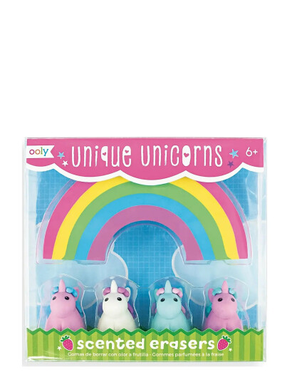 Ooly Duftende Viskelær 5 Stk Unique Unicorns Strawberry Multi Patterned One Size
