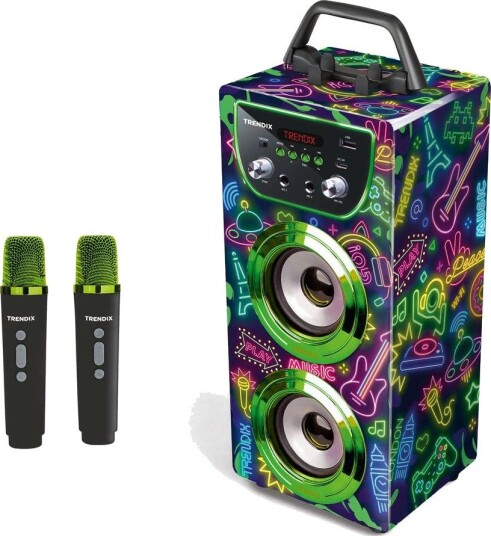 Trendix Neon World Karaoke Høyttaler For Barn 6+ År