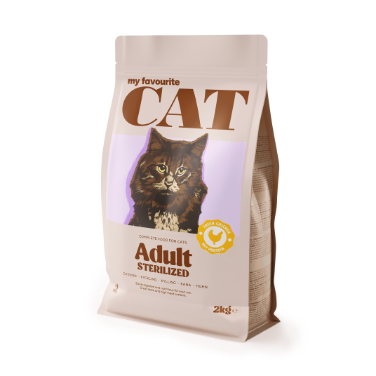 My Favourite Cat Sterilisert Kylling 2 Kg Tørrfôr til Voksne Katter