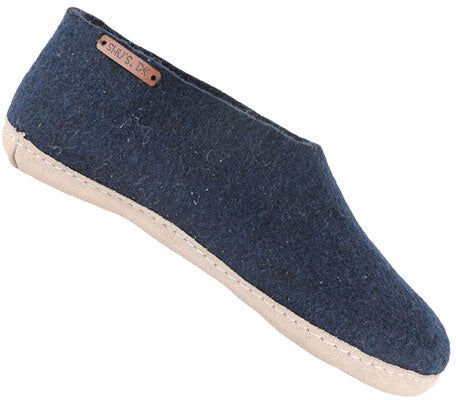 SHUS SHU`S Hjemmesko m. Læder Sål Blue   37