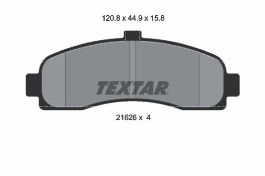Bremseklosser TEXTAR 2162601 Bremseklosser TEXTAR 2162601